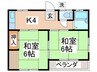 小嶋第２ハイツ 2Kの間取り