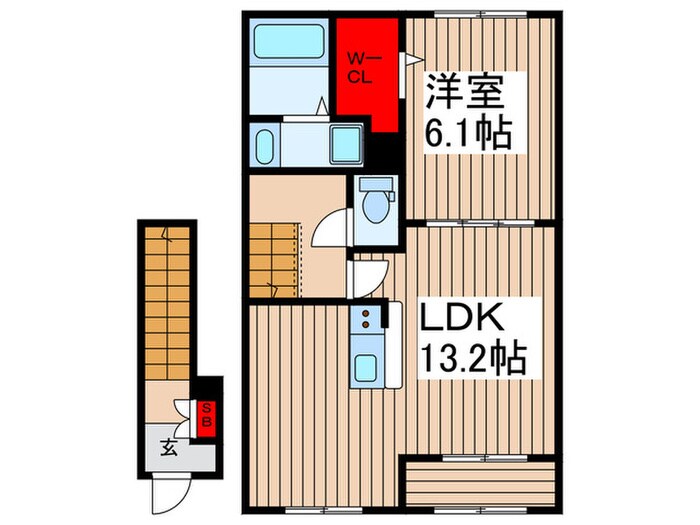 間取り図 ＮＥＷ　ＤｅＦＩ恵美