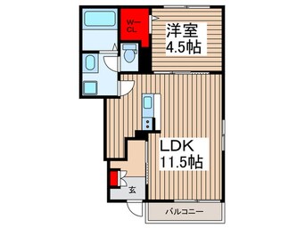 間取図 ＮＥＷ　ＤｅＦＩ恵美