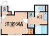 アルベロアルト東府中 1Kの間取り