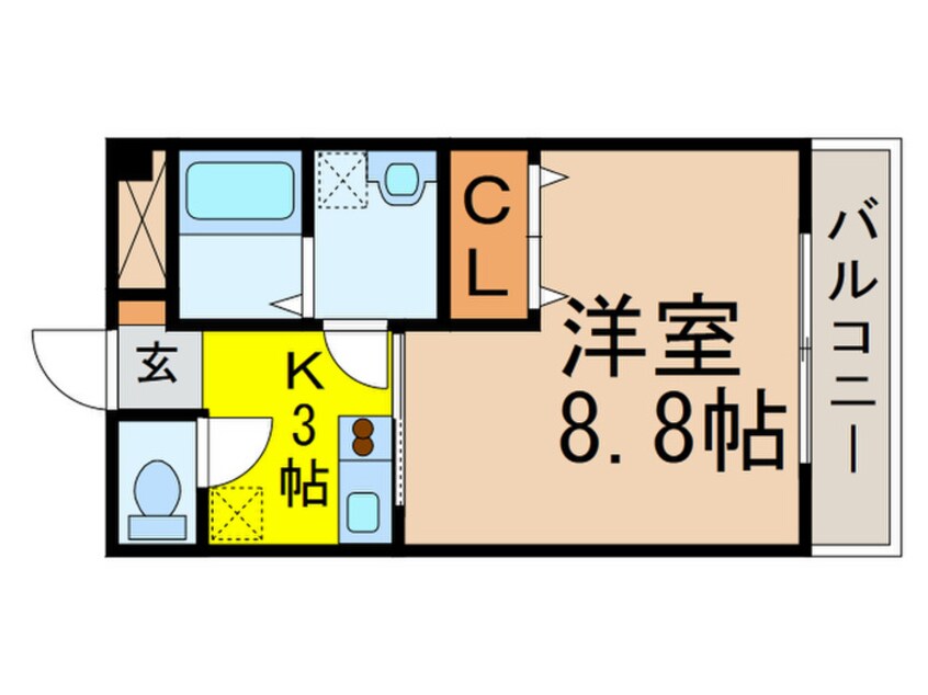 間取図 Ａｍｅｎｉｔｙ　Ｃｏｕｒｔ