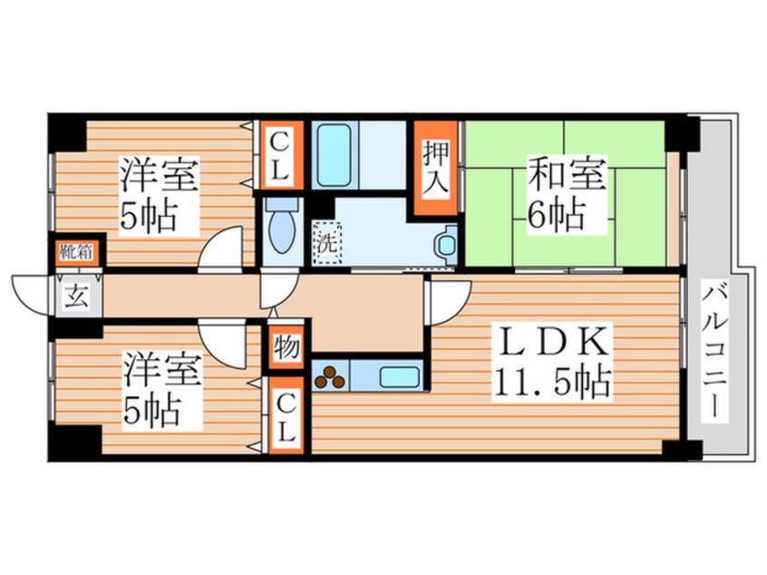 間取図 カ－サエストゥペンダ