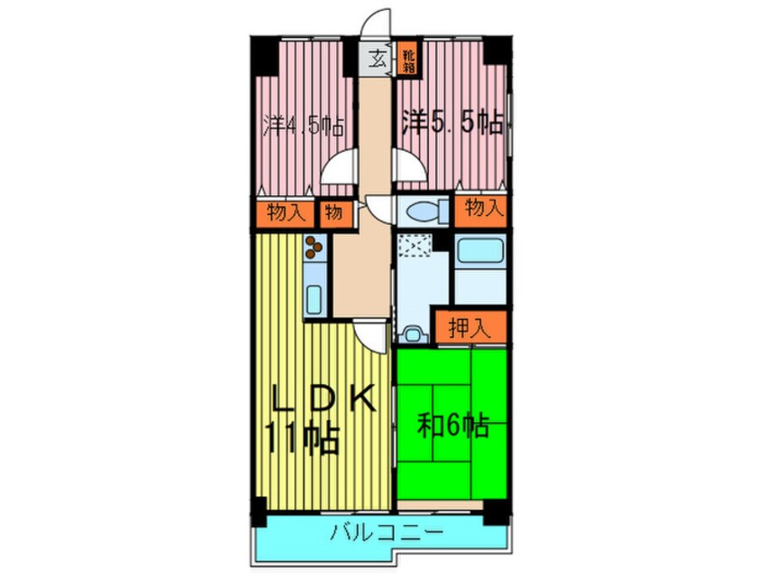 間取図 カ－サエストゥペンダ