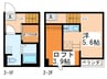 スプリグ 1Rの間取り