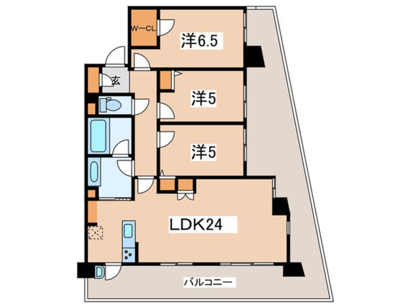 間取図 ﾌﾟﾛﾐﾗｲｽﾞ青葉台ｽﾃｰｼｮﾝｻｲﾄﾞ(D209)