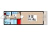 グリ－ンヴェ－ル 1Kの間取り