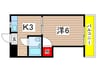 内田ロイヤルマンション 1Kの間取り