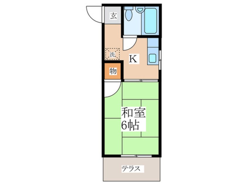 間取図 イム－ヴル偕山