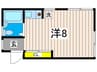 ハイツ柳 1Rの間取り
