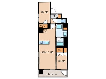 間取図 ルフォンプログレ品川戸越