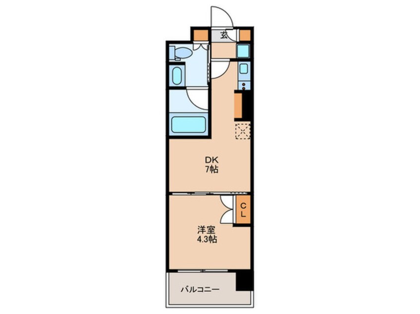 間取図 ルフォンプログレ品川戸越