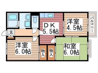 間取図 グランハイム牛山Ｃ