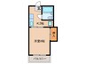 コーポ馬場 1Kの間取り