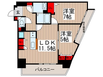 間取図 フォーエレメンツ竹ノ塚