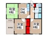 テラス横木 3DKの間取り