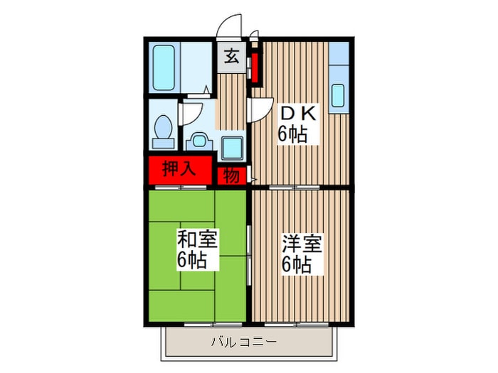 間取り図 ビ－ライン紅山