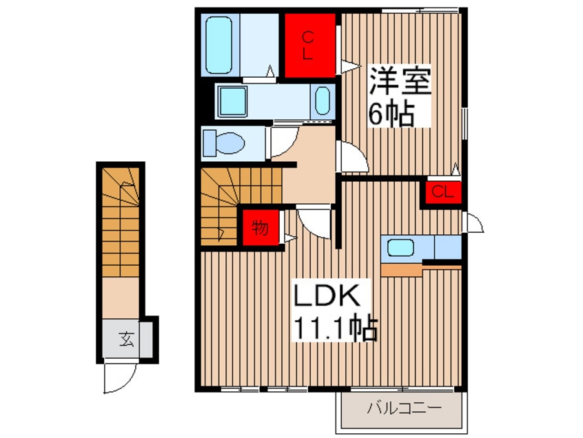 間取図 Sジェルメ