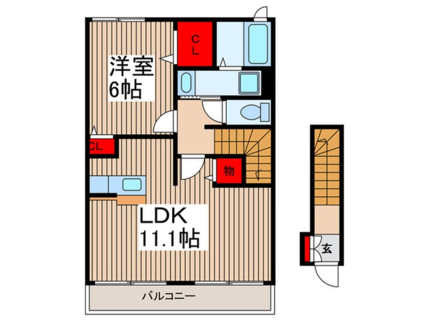 間取図 Sジェルメ