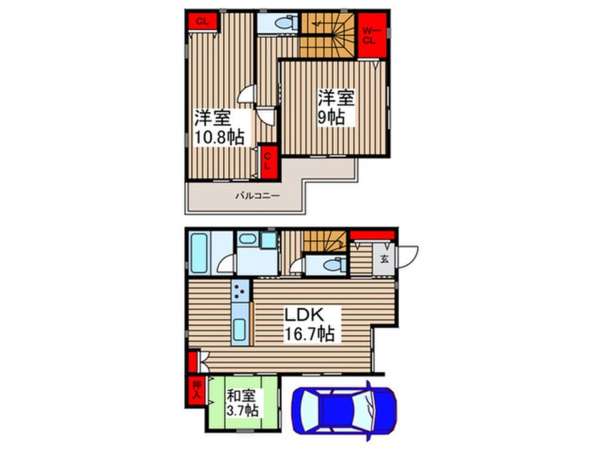 間取図 溝沼５丁目戸建