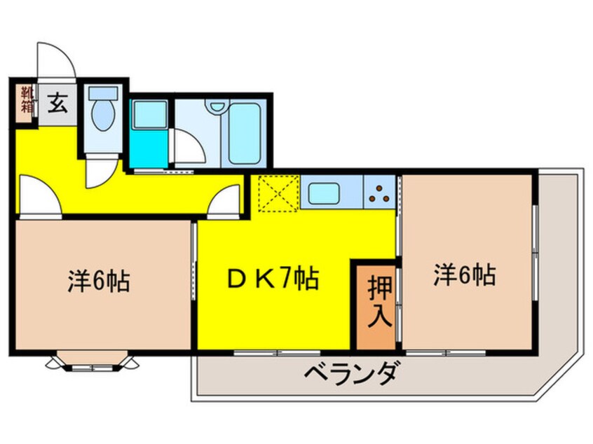 間取図 カ－サデ１６