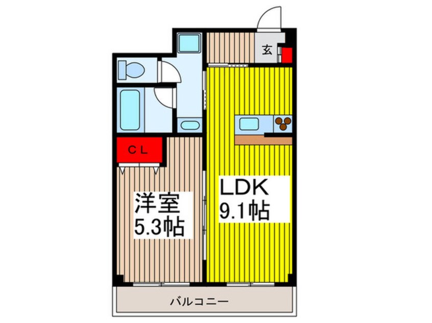 間取図 西川口グリ－ンマンション