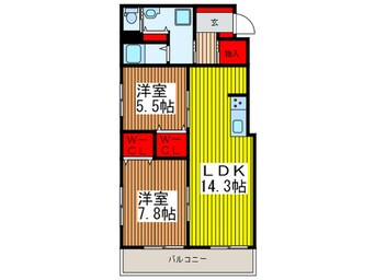 間取図 西川口グリ－ンマンション