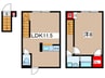 カインドネス南砂町 1LDKの間取り