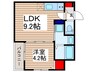 仮)Luce上福岡 1LDKの間取り