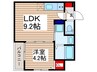 仮)Luce上福岡 1LDKの間取り