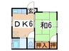 コスモAoi戸塚 1DKの間取り