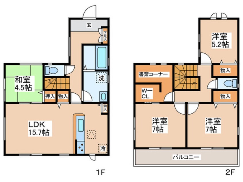 間取図 Kolet青梅柚木町#02