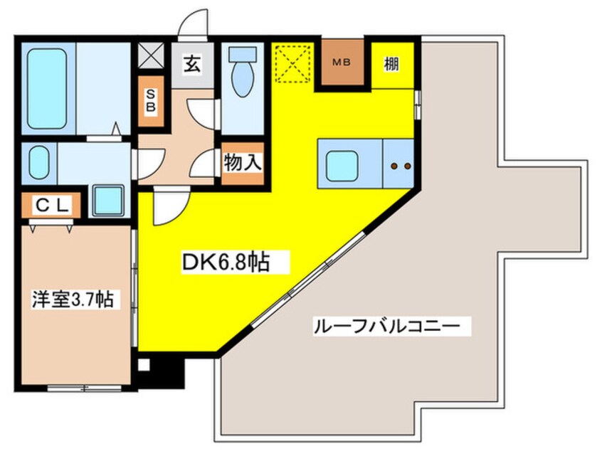 間取図 ガーラプレイス八幡山壱番館