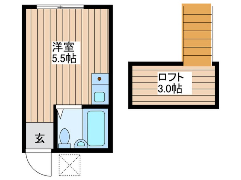 間取図 メゾンドワカミヤ