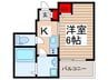 Mark Duo塚越Ⅲ 1Kの間取り