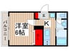 Mark Duo塚越Ⅲ 1Kの間取り