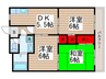 サンシャイン・ミカ 3DKの間取り