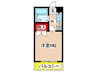 日吉第一ＱＳﾊｲﾑ 1Kの間取り