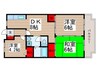 ルミエール広尾 3DKの間取り