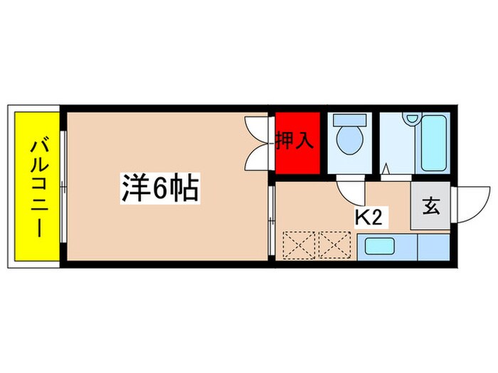 間取り図 ビュ－ハイツ岡上