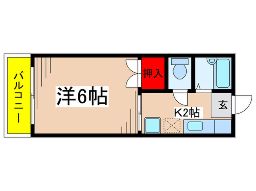 間取図 ビュ－ハイツ岡上