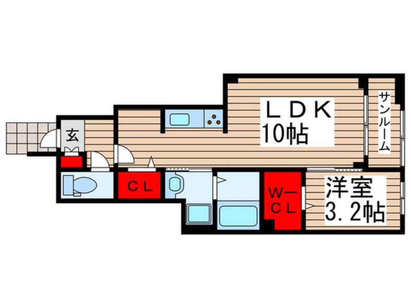間取図 カーサプリート