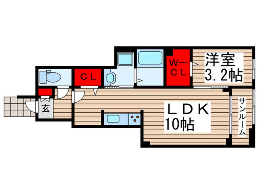 間取図 カーサプリート