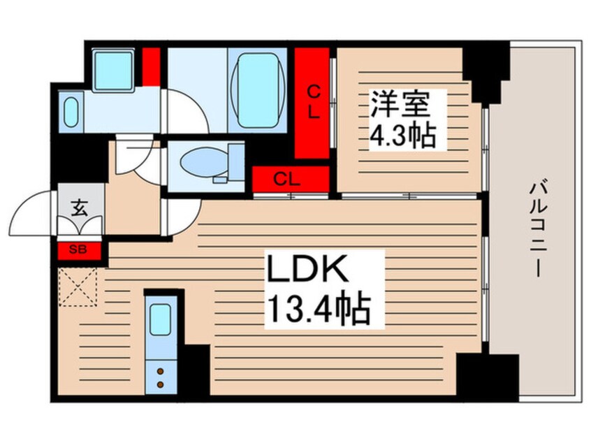 間取図 ORSUS UMEJIMA