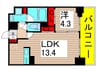 ORSUS UMEJIMA 1LDKの間取り