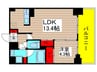 ORSUS UMEJIMA 1LDKの間取り