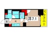 ORSUS UMEJIMA 1Kの間取り