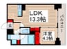 ORSUS UMEJIMA 1LDKの間取り