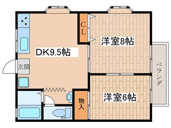 間取図 コーポ栄