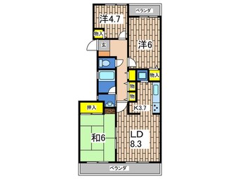 間取図 サンヒルズ上大岡