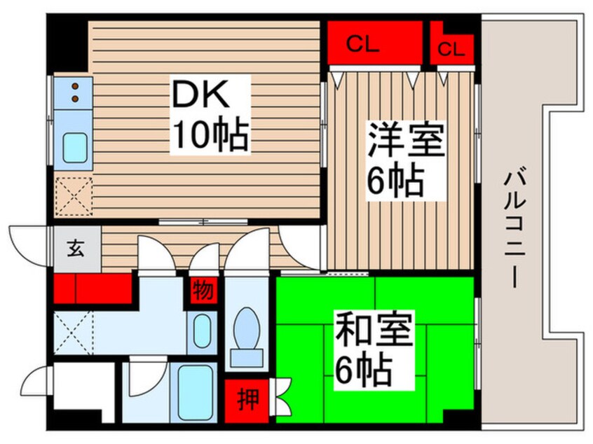 間取図 チェリーヒルズ稔台